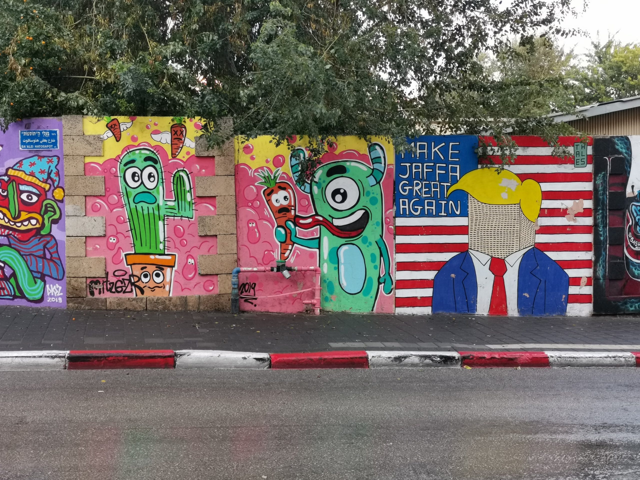 Buntes Graffiti in Tel Aviv-Jaffa